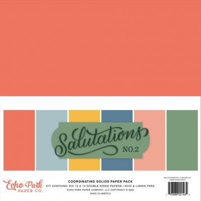 Echo Park Salutations No. 2 Cardstock - Solids Kit